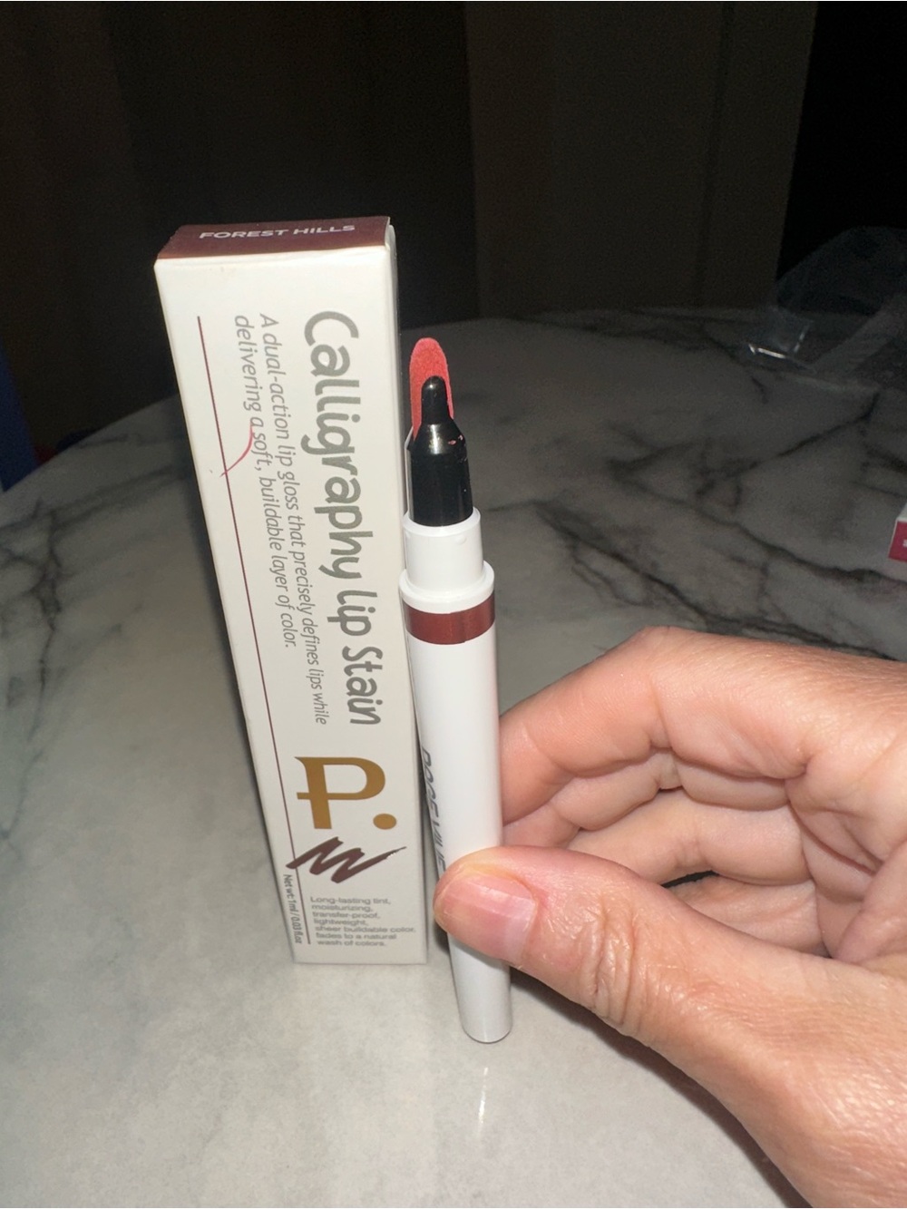 Calligraphy Lip Stain in the shade Forest Hills